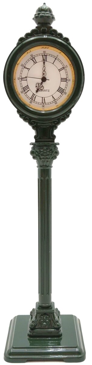 MTH 30-1094 O Scale Dark Green Operating Die-Cast Street Clock LN/Box