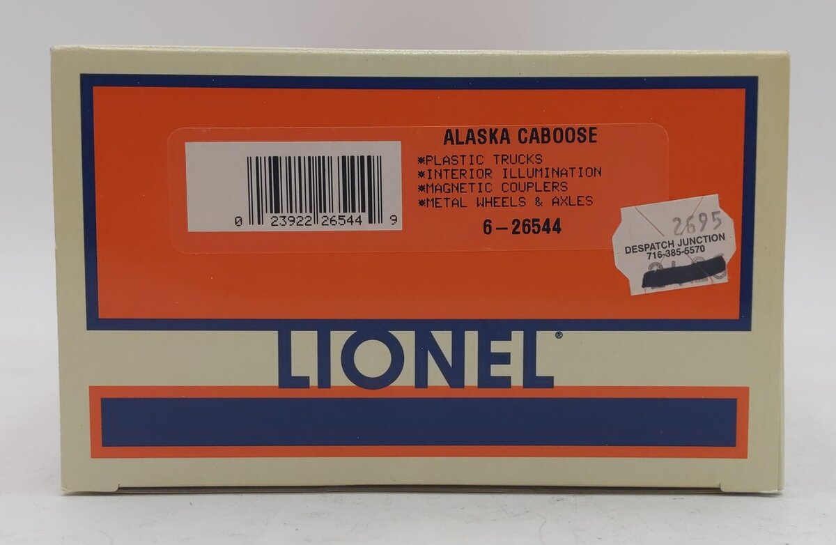 Lionel 6-26544 Alaska Square Window Lighted Caboose LN/Box