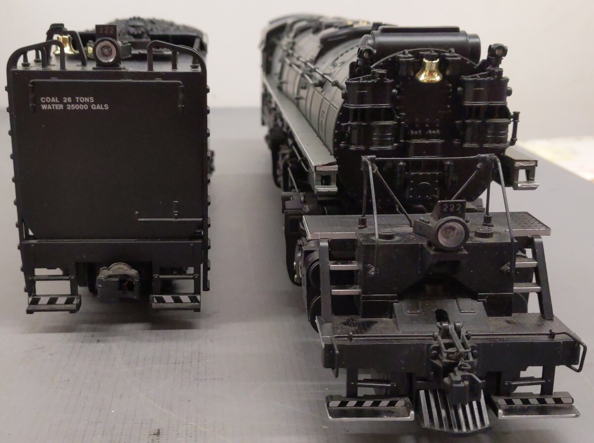 MTH 20-3113-1 O Gauge DM&IR 2-8-8-4 Steam Locomotive & Tender w/PS2 #222 EX/Box