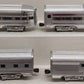 MTH 20-6016 O Gauge Santa Fe 60' Aluminum Passenger Cars (Set of 4) EX/Box