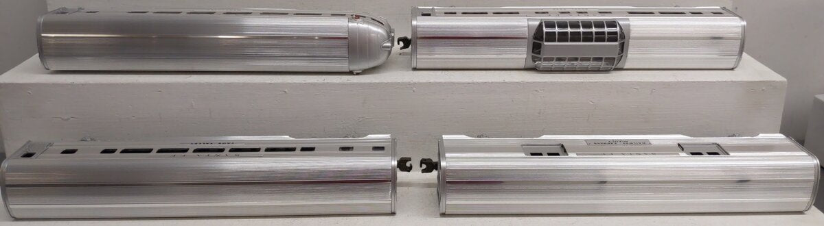 MTH 20-6016 O Gauge Santa Fe 60' Aluminum Passenger Cars (Set of 4) EX/Box