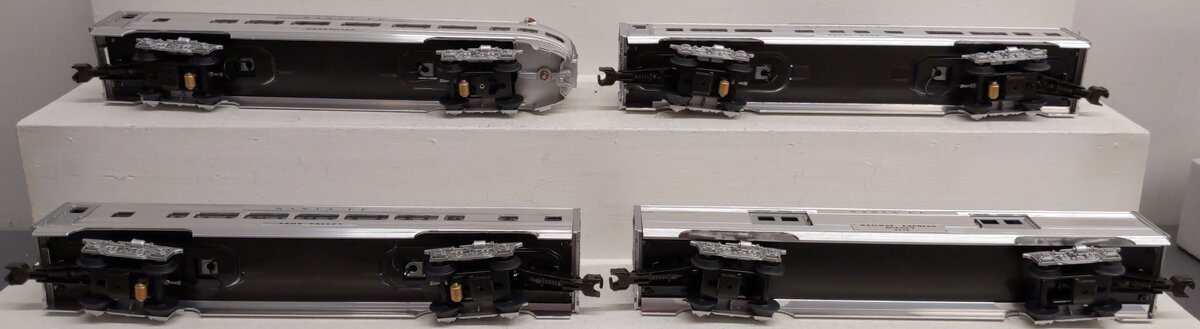 MTH 20-6016 O Gauge Santa Fe 60' Aluminum Passenger Cars (Set of 4) EX/Box