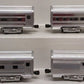 MTH 20-6016 O Gauge Santa Fe 60' Aluminum Passenger Cars (Set of 4) EX/Box