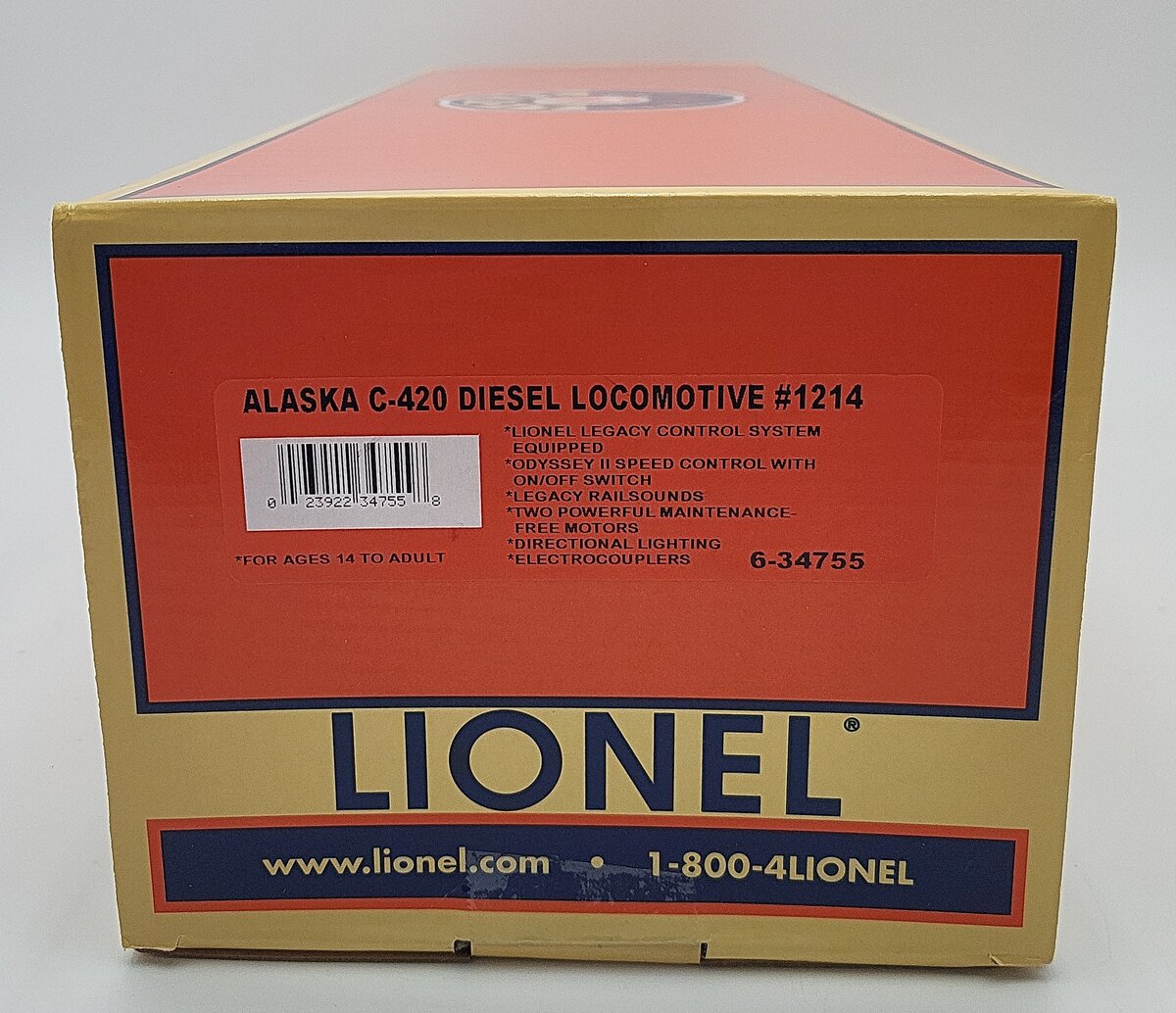 Lionel 6-34755 Alaska Legacy Scale C-420 Diesel Locomotive #1214 EX/Box
