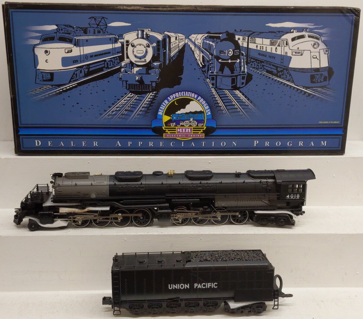 MTH 20-80001A O Union Pacific 4-8-8-4 Big Boy Steam Locomotive & Tender w/PS1 EX/Box