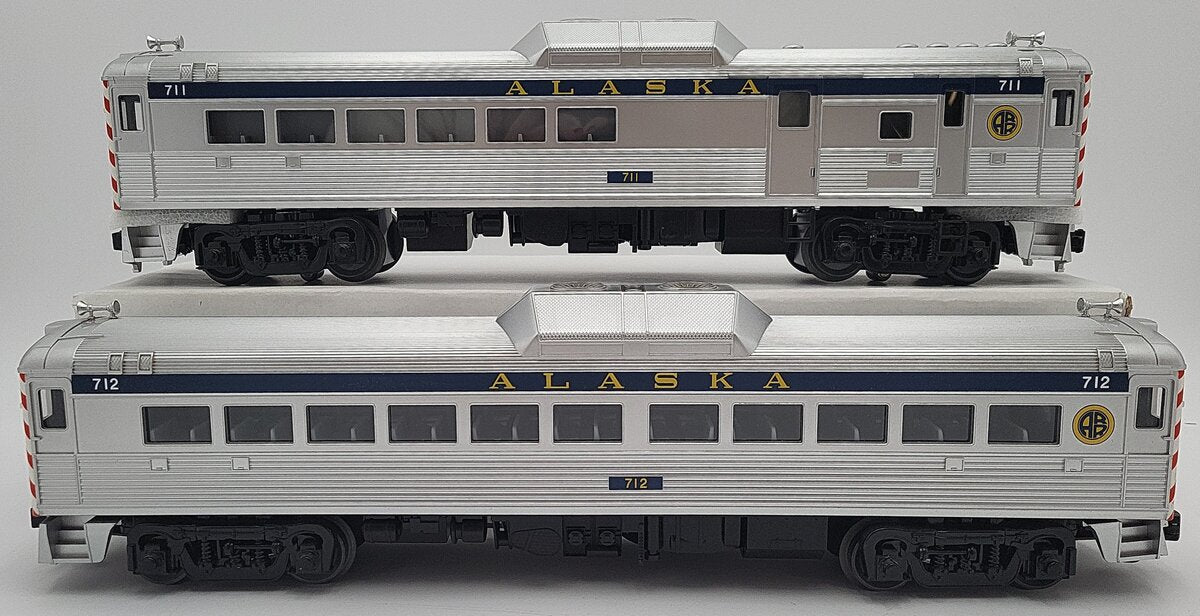 MTH 30-2387-1 O Alaska RDC Budd Car Set w/Proto-Sound 2.0 (Set of 2) LN/Box