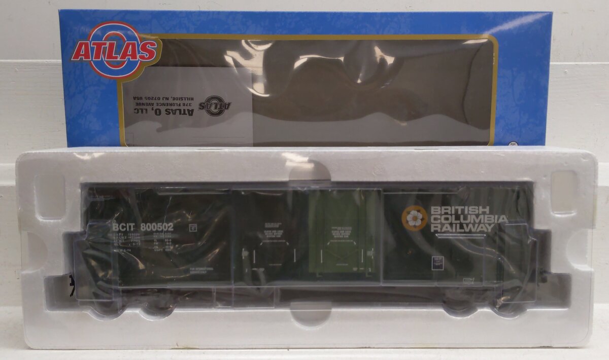 Atlas 6507-5 O Gauge British Columbia 53' Boxcar #800502 (3 Rail) MT/Box