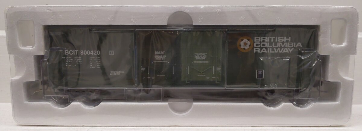 Atlas 7507-3 O Gauge (2-Rail) British Columbia 53' Evans DPD Box Car #800420 NIB