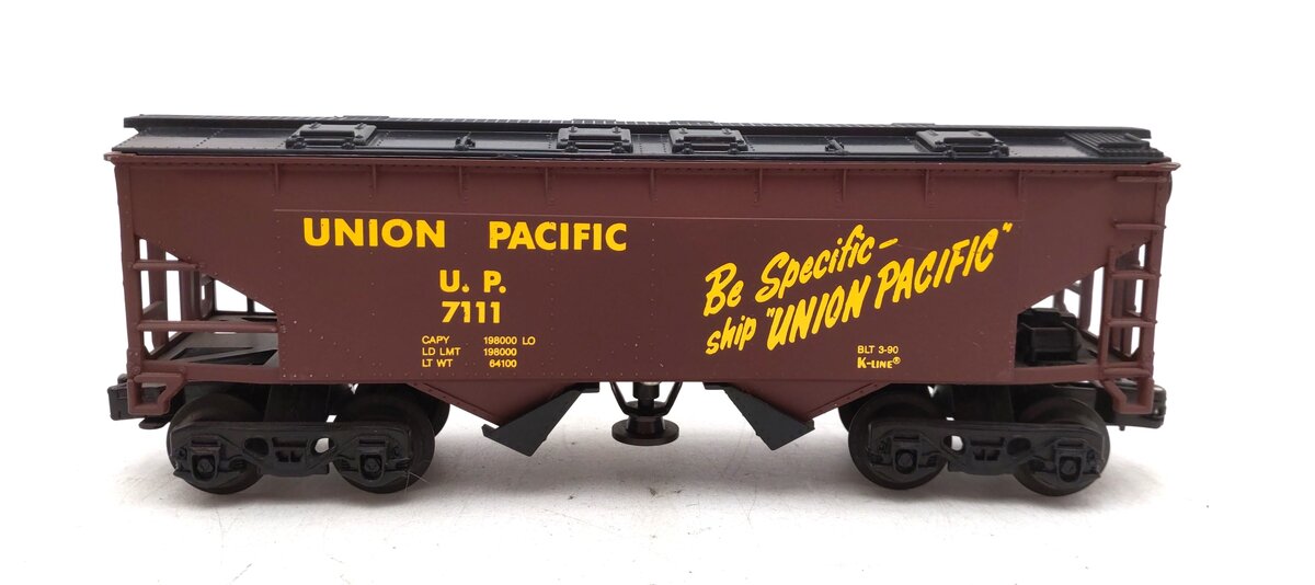 K-Line K7111 O Union Pacifc Operating Hopper Car LN/Box