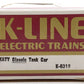 K-Line K6319 O Gauge KATY Classic Single Dome Tank Car EX/Box