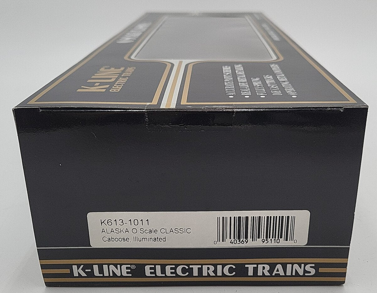 K-Line K613-1011 O Gauge Lighted Alaska Classic Caboose LN/Box