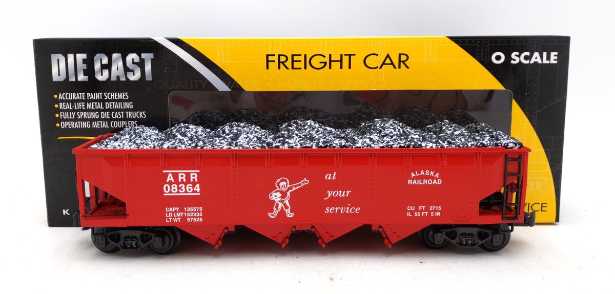 K-Line K623-1012 O Gauge Alaska RR Hopper #08364 LN/Box