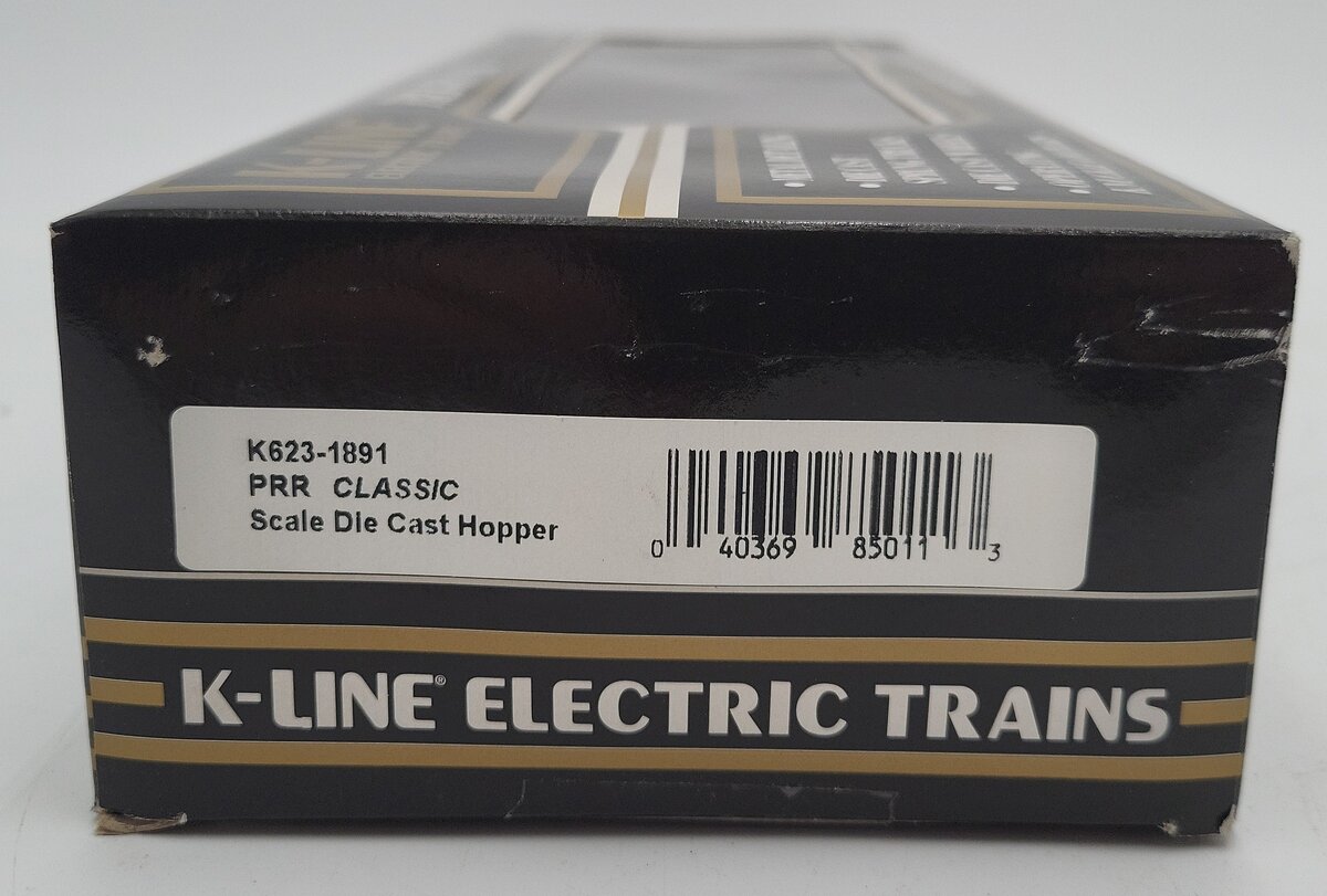 K-Line K623-1891 O Gauge Pennsylvania Railroad Die-Cast 4-Bay Hopper #6231891 EX/Box