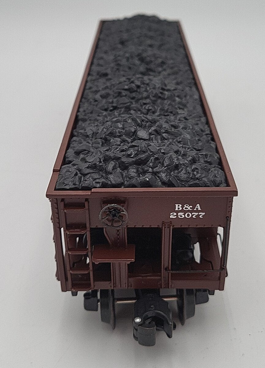 K-Line K623-3181 O Gauge Boston & Albany Die Cast 4-Bay Hopper with Coal Load EX/Box