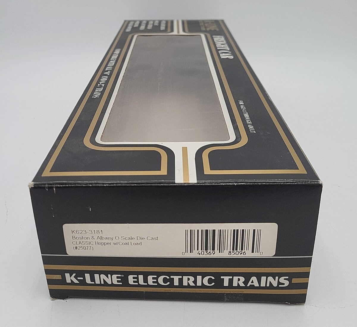K-Line K623-3181 O Gauge Boston & Albany Die Cast 4-Bay Hopper with Coal Load EX/Box
