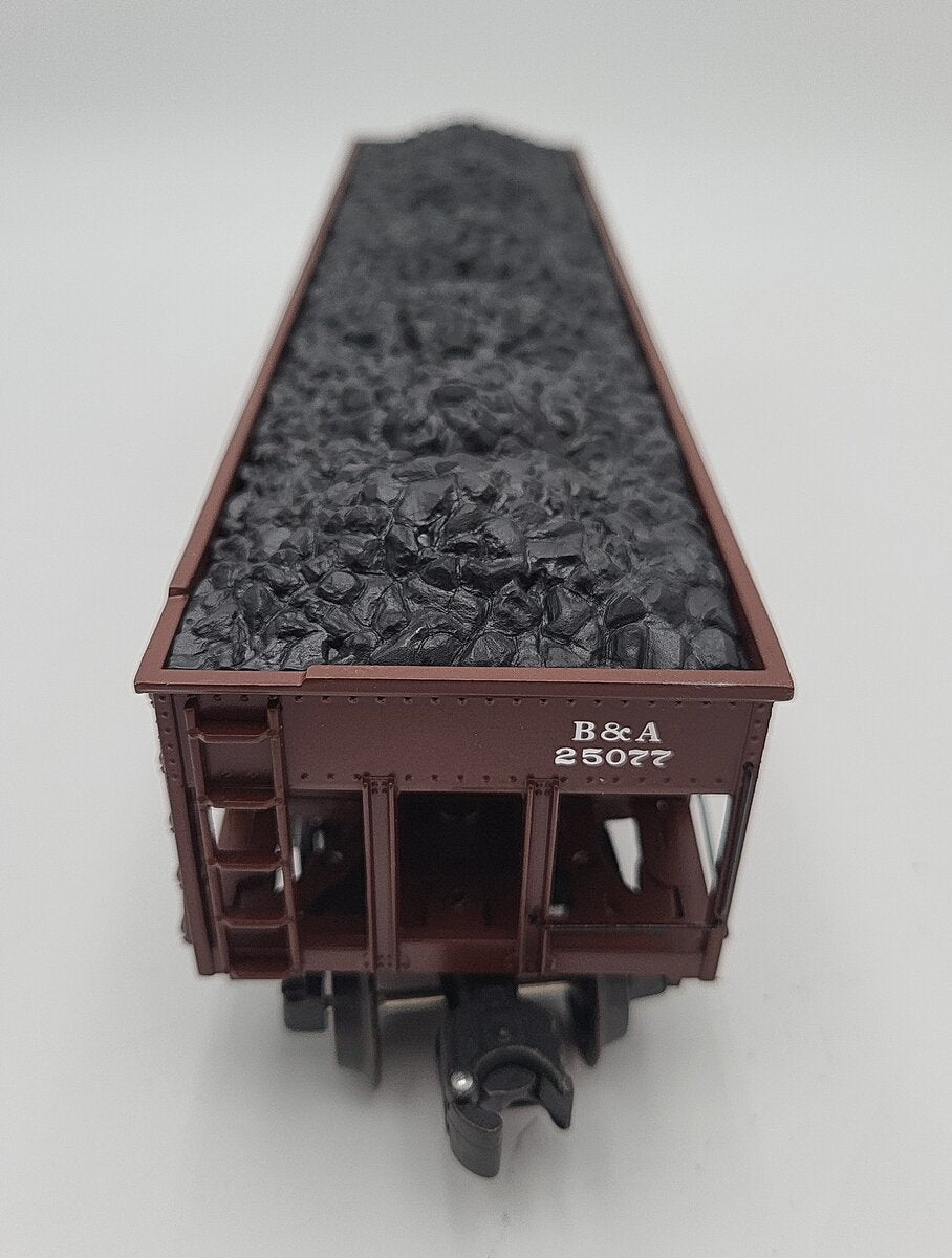 K-Line K623-3181 O Gauge Boston & Albany Die Cast 4-Bay Hopper with Coal Load EX/Box