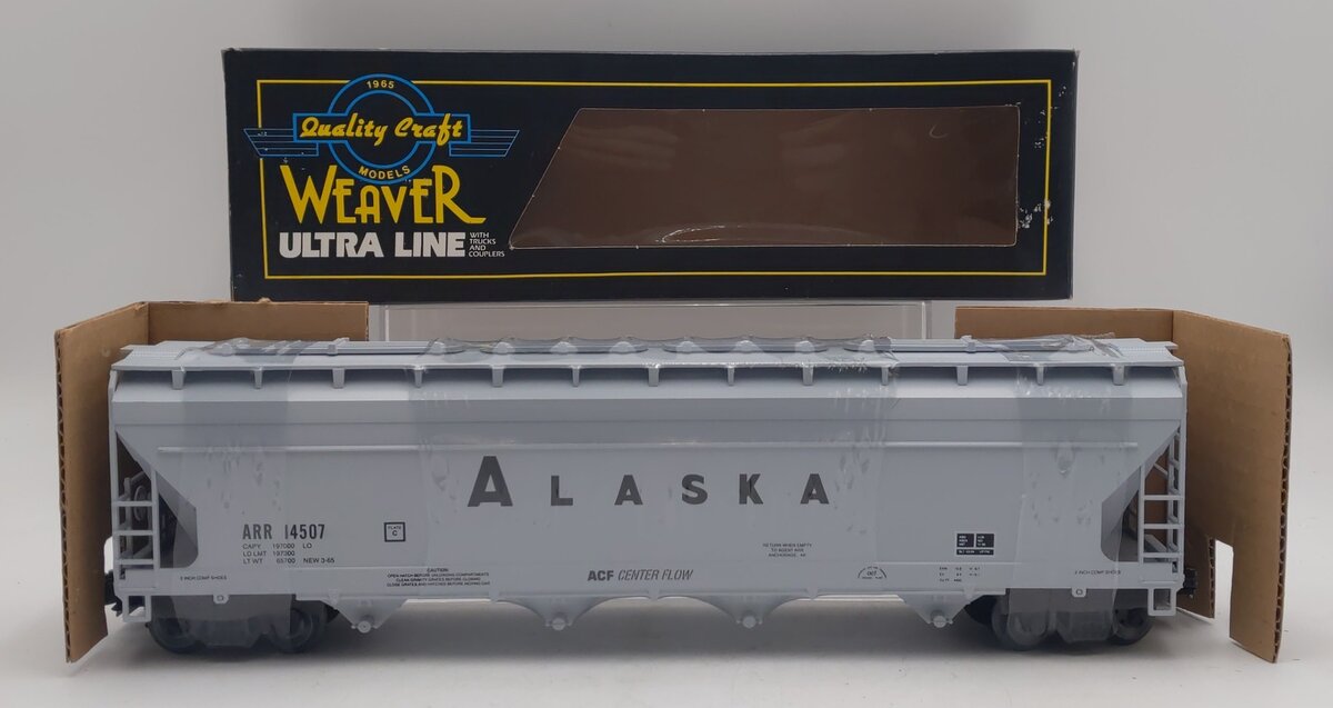 Weaver 14507 O Gauge Alaska 4-Bay Centerflow Hopper #14507 - 3-Rail NIB