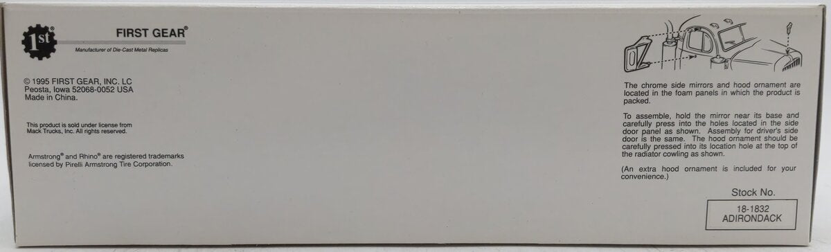 First Gear 18-1832 1:34 Scale Model B-61 Mack Tractor & Trailer NIB