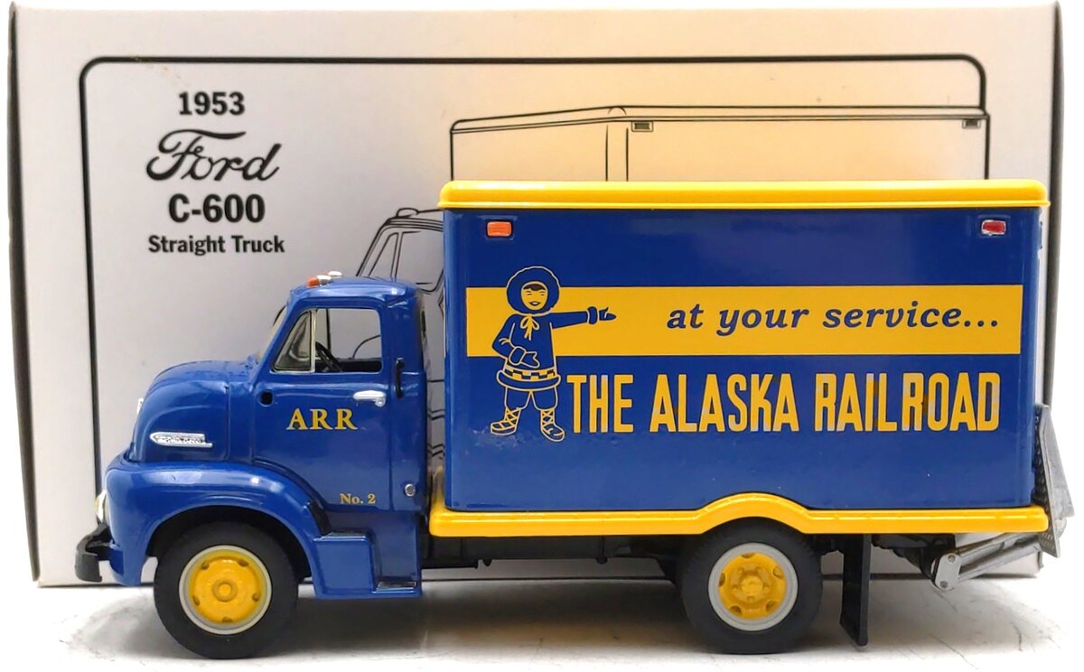 First Gear 19-1522 1:34 1953 Alaska Railroad Ford C-600 Straight Truck LN/Box