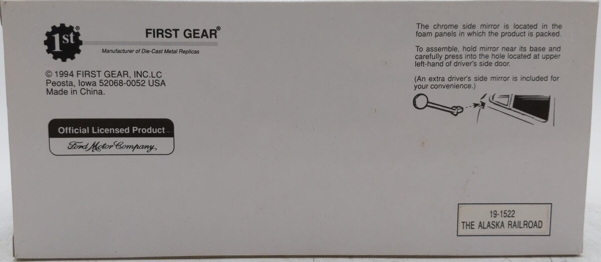 First Gear 19-1522 1:34 1953 Alaska Railroad Ford C-600 Straight Truck LN/Box