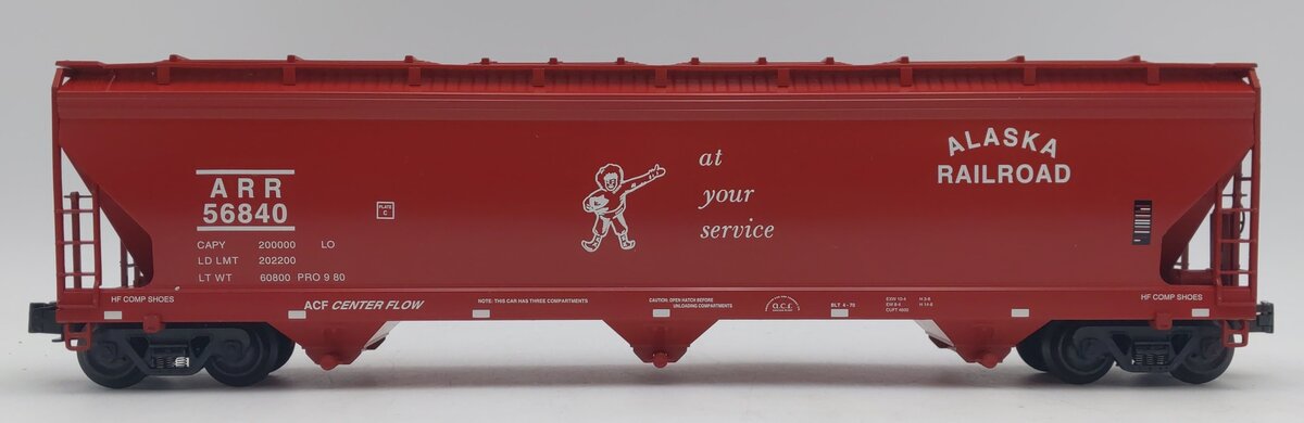 K-Line K6243-1011 O ARR Aluminum 3-bay Center Flow Modern Hopper Car #56840 LN