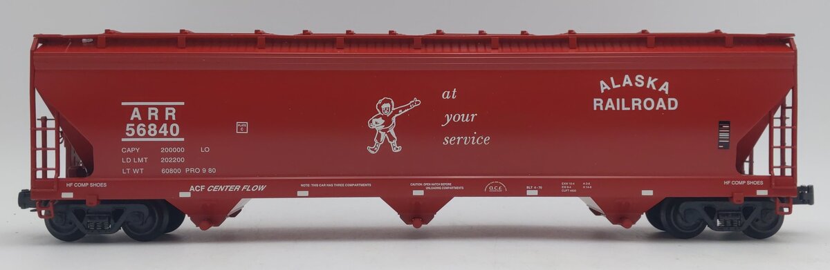 K-Line K6243-1011 O ARR Aluminum 3-bay Center Flow Modern Hopper Car #56840 LN