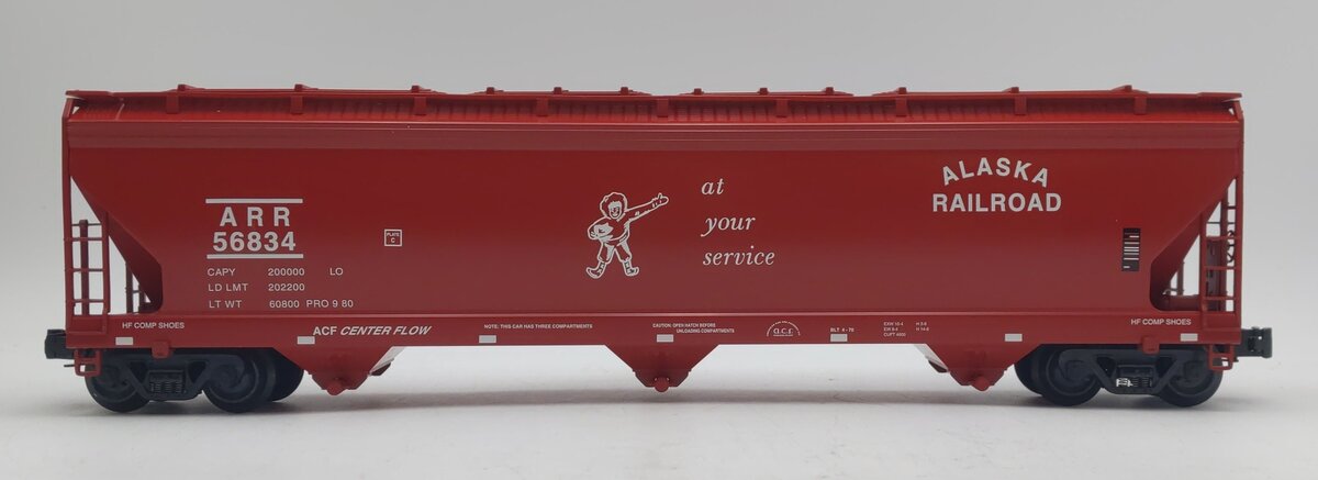 K-Line K6243-1011 O ARR Aluminum 3-bay Center Flow Modern Hopper Car #56834 LN/Box