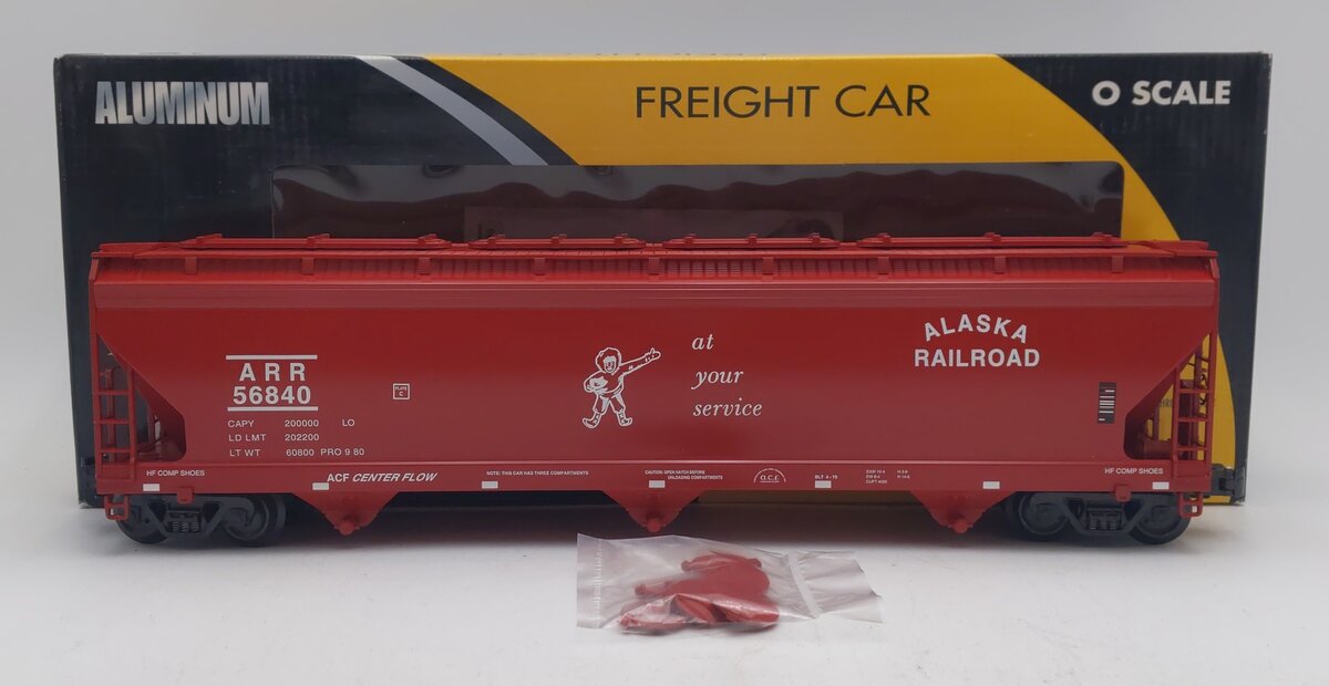 K-Line K6243-1011 O ARR Aluminum 3-bay Center Flow Modern Hopper Car #56840 NIB