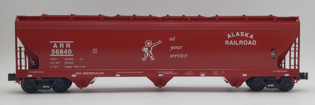 K-Line K6243-1011 O ARR Aluminum 3-bay Center Flow Modern Hopper Car #56840 NIB