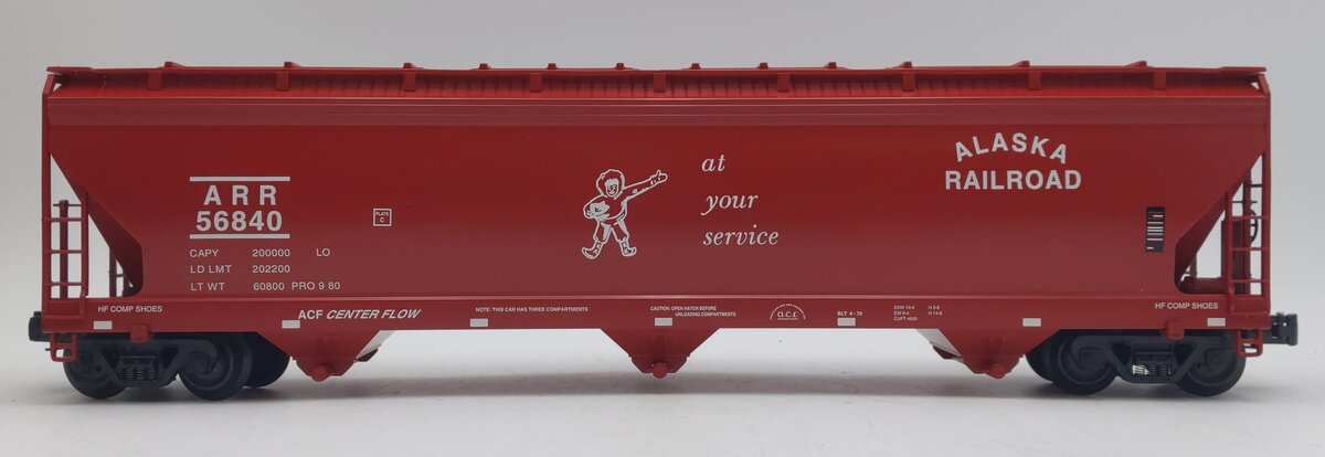 K-Line K6243-1011 O ARR Aluminum 3-bay Center Flow Modern Hopper Car #56840 NIB