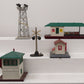 Lionel Vintage O Operating Building and Accessories #395/154/125/445/356 VG