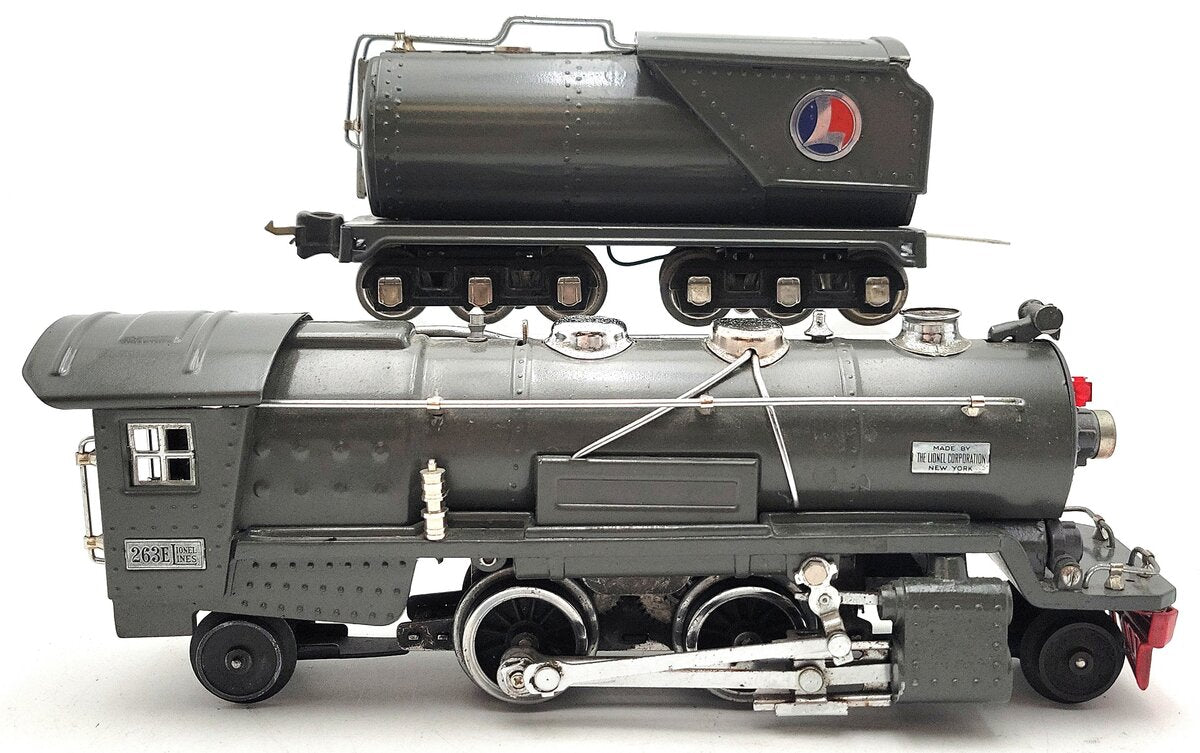 Lionel 263E Vintage O Prewar Tinplate Steam Locomotive & Tender VG