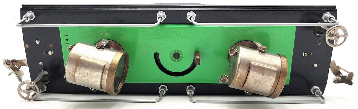 Lionel 220 Vintage Standard Gauge Green Searchlight Car with Nickel Trim VG