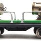 Lionel 220 Vintage Standard Gauge Green Searchlight Car with Nickel Trim VG