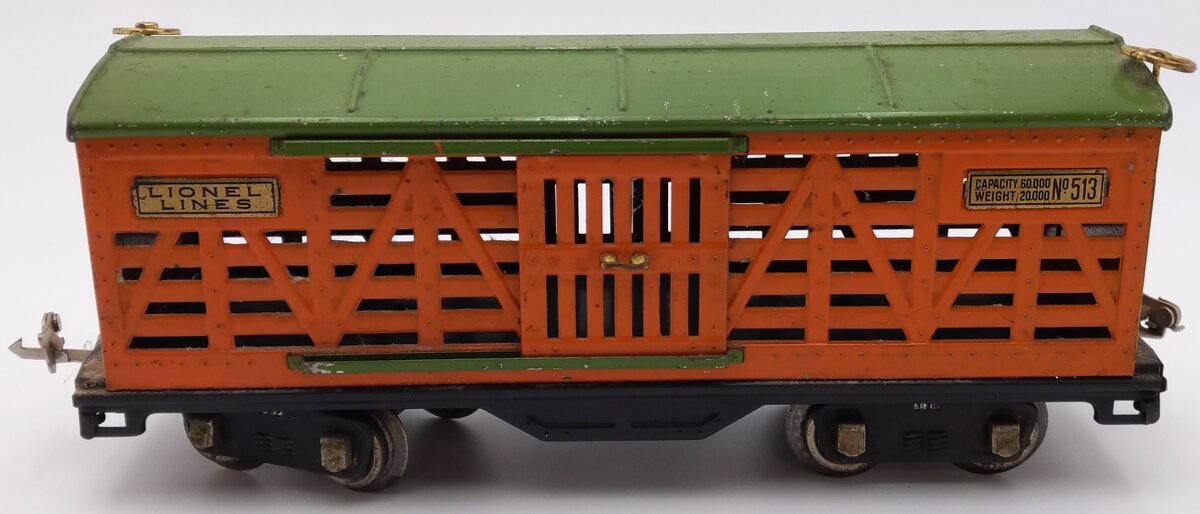 Lionel 513 Vintage Standard Gauge Lionel Lines Tinplate Cattle Car VG