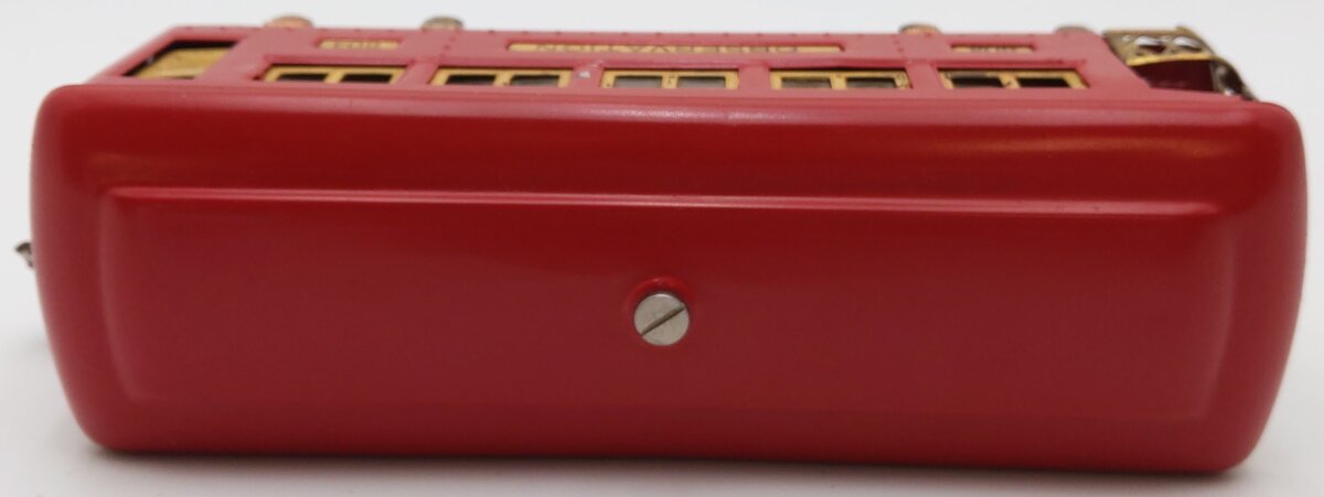 Lionel 604 Vintage O Prewar Tinplate Red Roof Observation Passenger Car VG