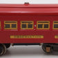 Lionel 604 Vintage O Prewar Tinplate Red Roof Observation Passenger Car VG