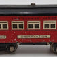 Lionel 604 Vintage O Prewar Tinplate Red w/ Black Roof Observation Passenger Car