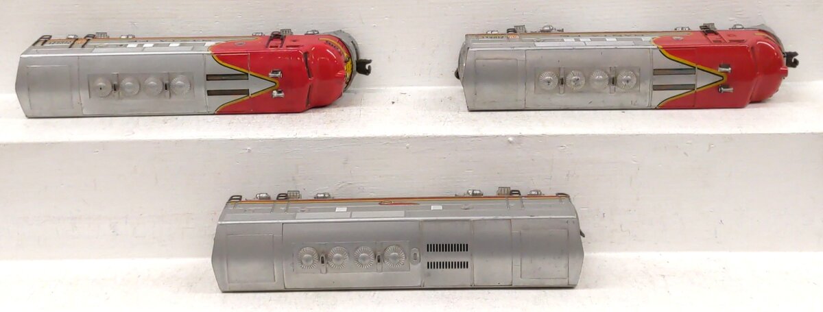 Lionel 2343 Vintage O Santa Fe F3 ABA Diesel Locomotive Set VG