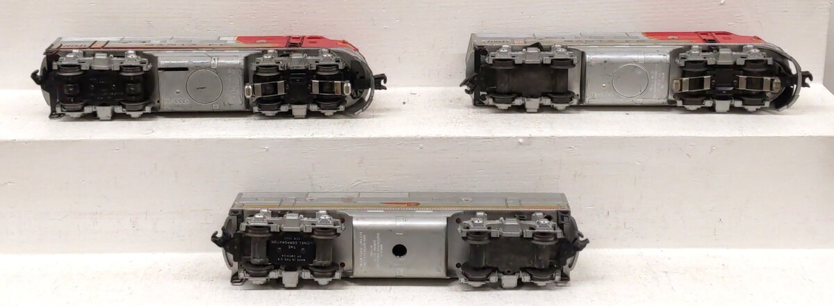 Lionel 2343 Vintage O Santa Fe F3 ABA Diesel Locomotive Set VG