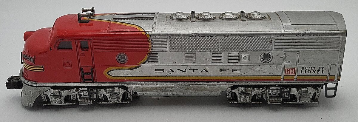Lionel 2343 Vintage O Santa Fe F3 A Diesel Locomotive VG