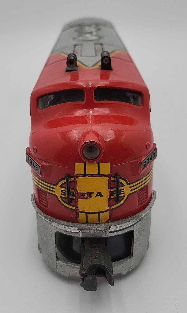 Lionel 2343 Vintage O Santa Fe F3 A Diesel Locomotive VG