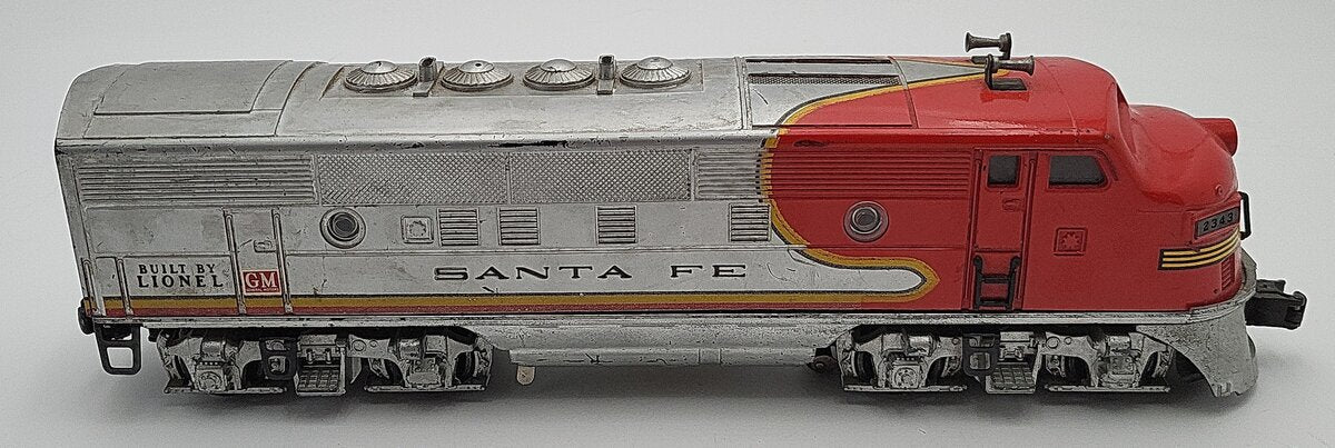 Lionel 2343 Vintage O Santa Fe F3 A Diesel Locomotive VG