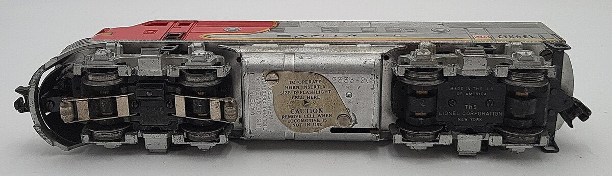 Lionel 2343 Vintage O Santa Fe F3 A Diesel Locomotive VG