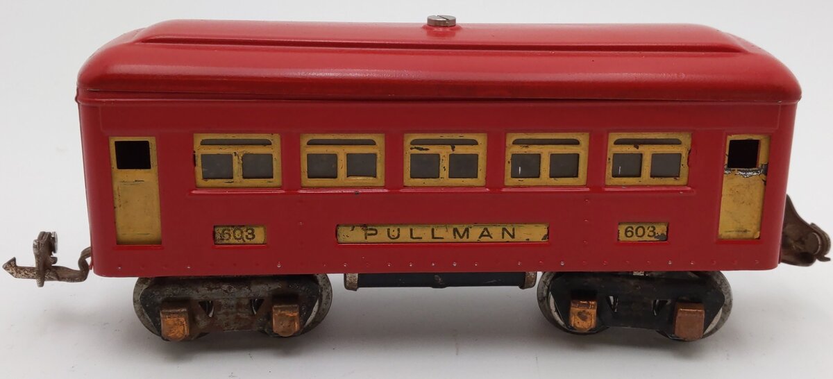 Lionel 603 Vintage O Prewar Tinplate Pullman Passenger Car