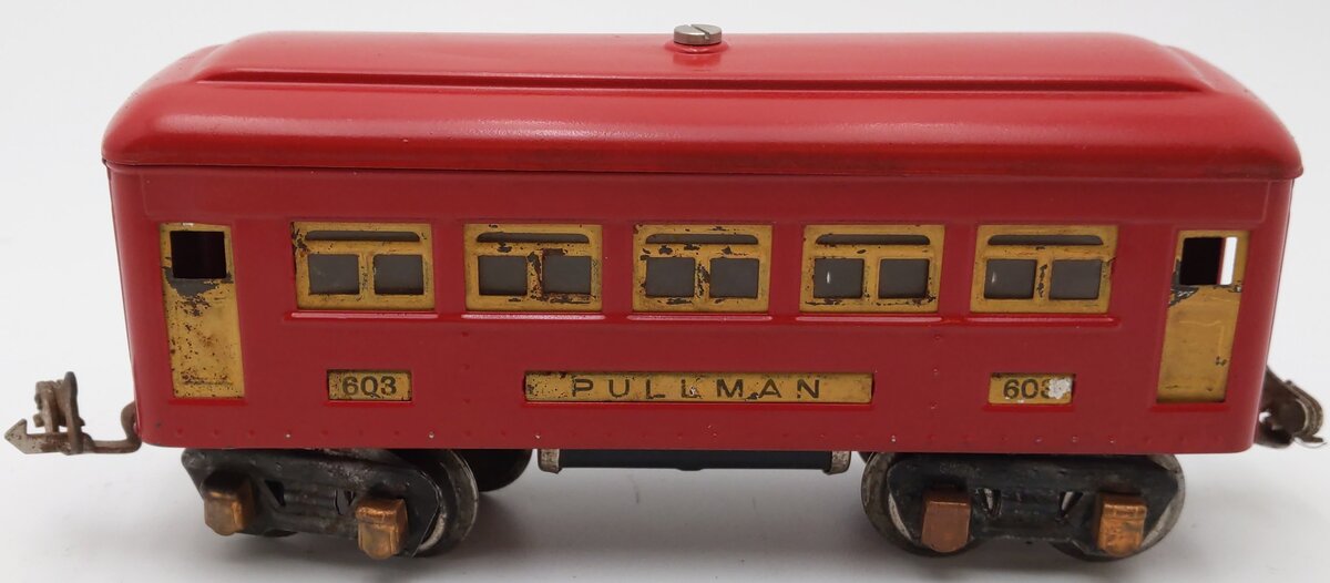 Lionel 603 Vintage O Prewar Tinplate Pullman Passenger Car