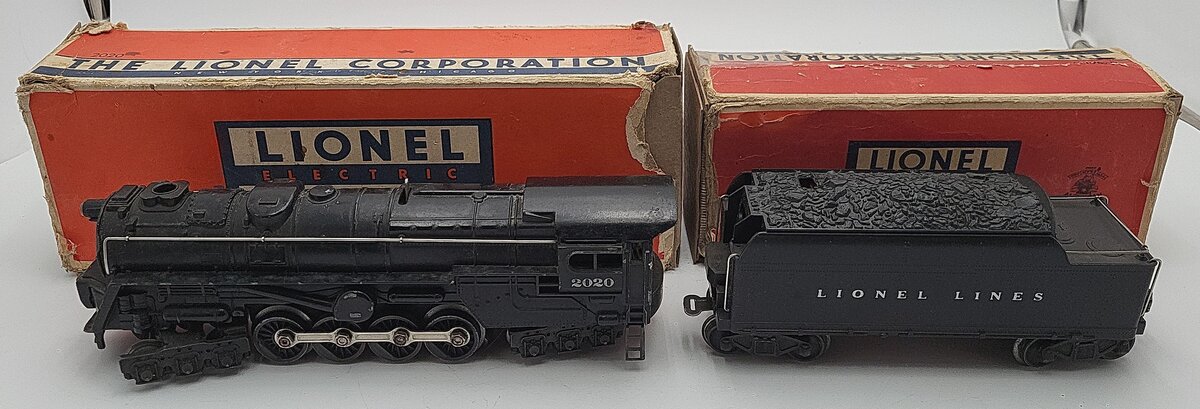 Lionel 2020 Vintage O 6-8-6 Steam Turbine Loco '46 Smoke Bulb w/2020W Tender VG/Box