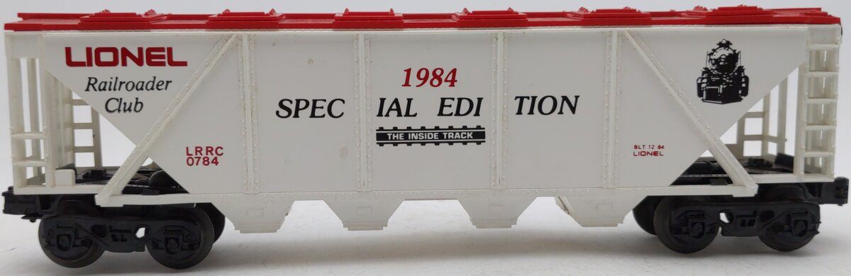 Lionel 6-0784 O Gauge Railroad Club Covered Quad Hopper Car VG