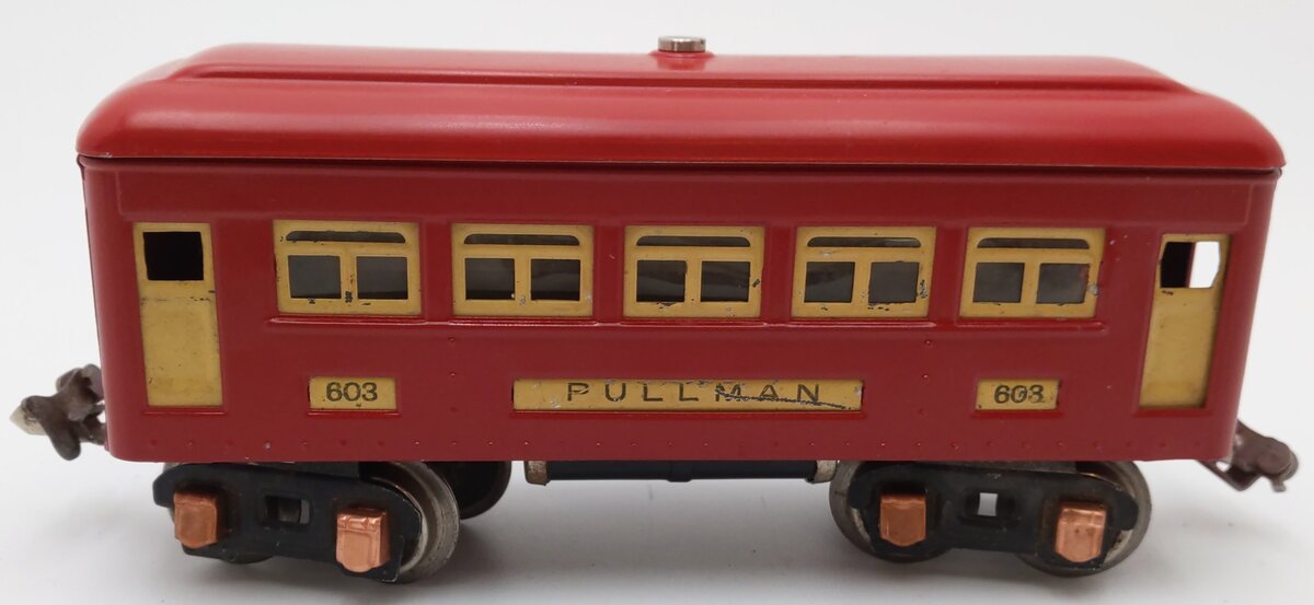 Lionel 603 Vintage O Prewar Tinplate Pullman Passenger Car VG