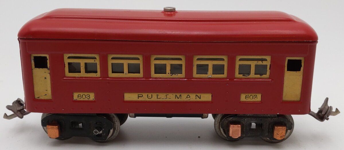 Lionel 603 Vintage O Prewar Tinplate Pullman Passenger Car VG